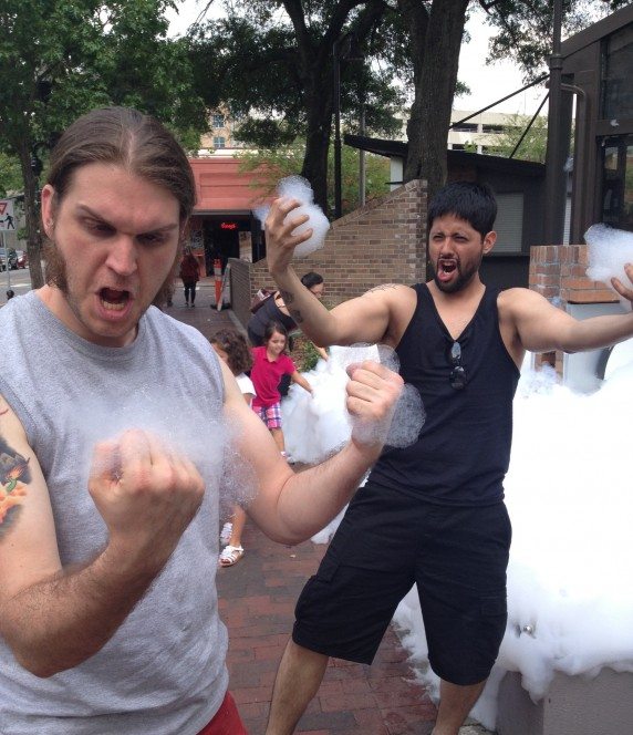 Conjuring suds in the streets of Orlando Conjuring suds in the streets of Orlando