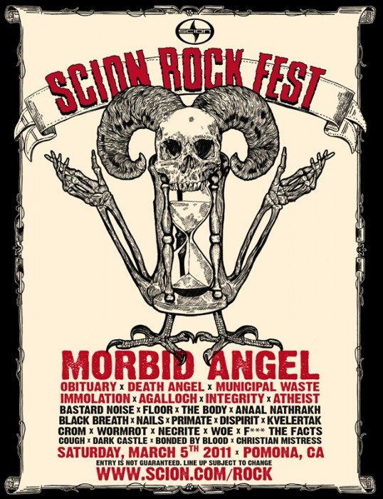 Scion 2011 Rock Fest Poster