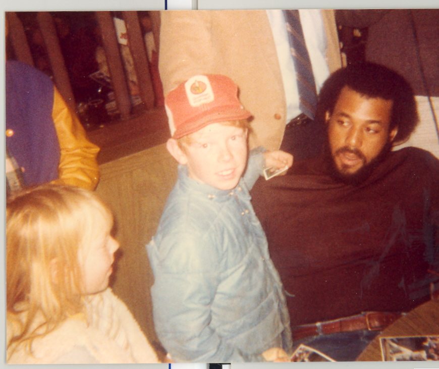 Richard with Royals' OF Willie Aikens in 1984.