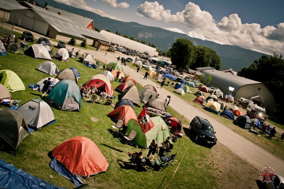 The scene at the Armstrong Fairgrounds when metal takes over.