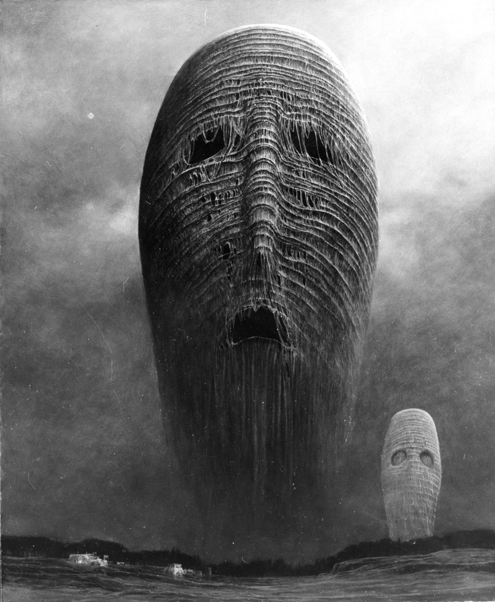 Painting by Zdzislaw Beksinski