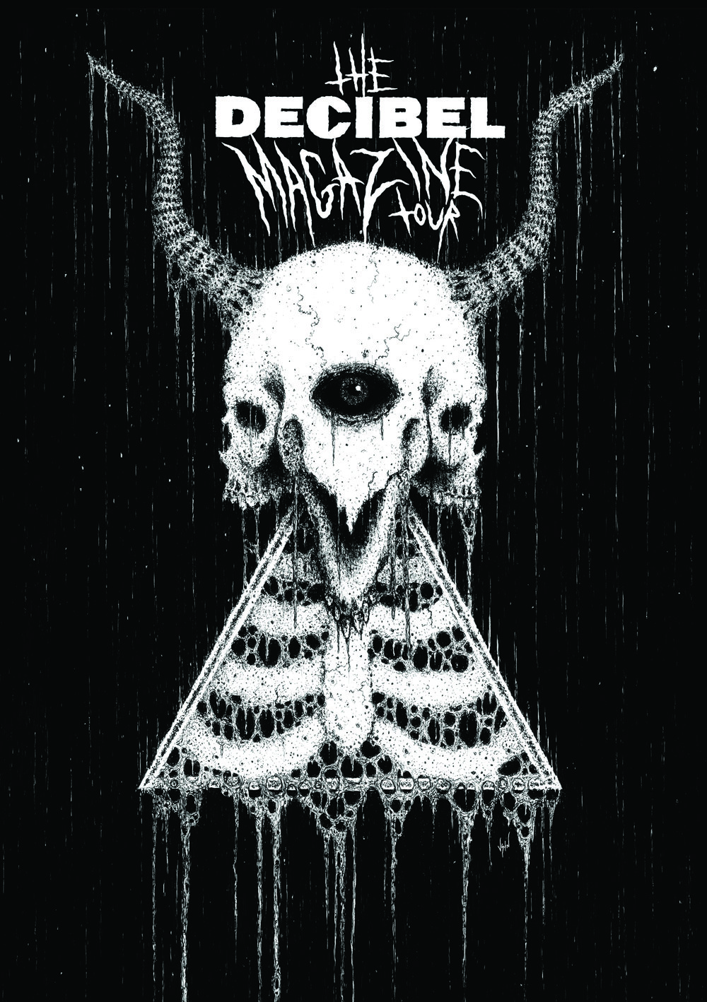 Justin Bartlett's illustration for the first Decibel tour.