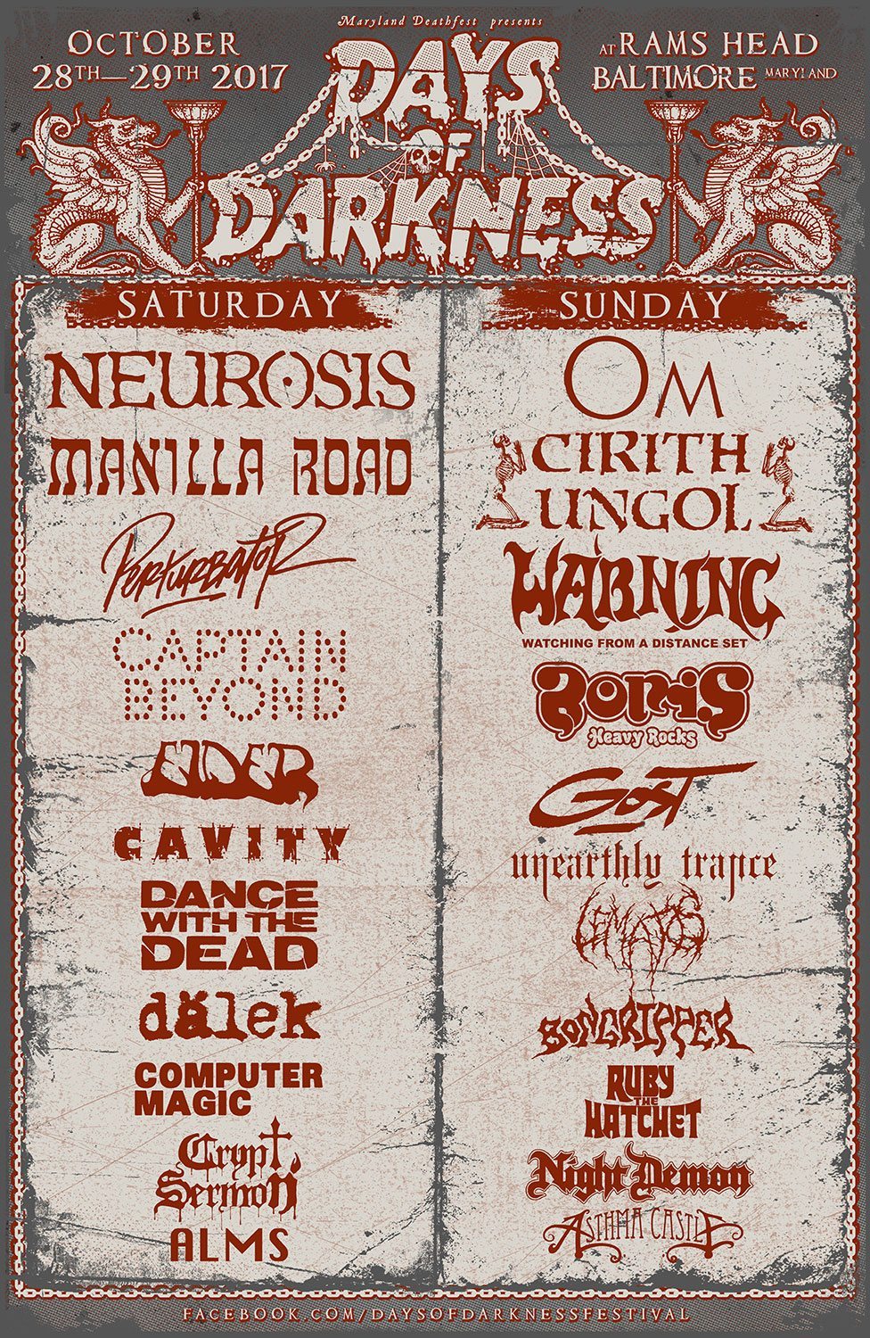 Live Review: Days of Darkness, Part 1 (Saturday, October 28 @ Rams Head  Live in Baltimore) - Decibel Magazine, image size:976x1500