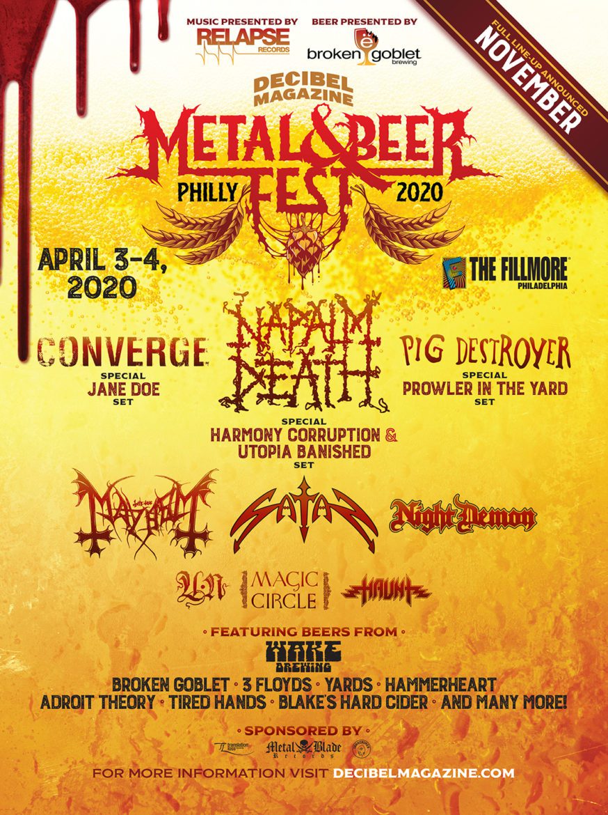 First Round of Bands and Breweries Announced for Decibel Magazine Metal