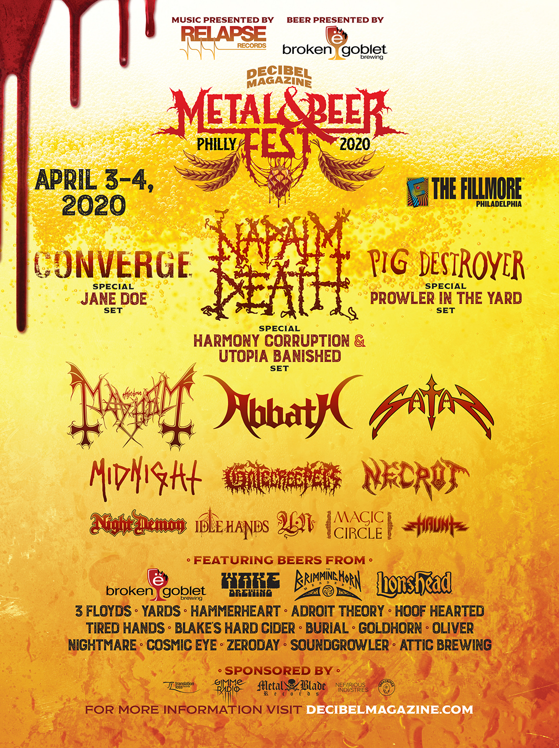 Napalm Death Dominate the Cover of Decibel's Metal & Beer Fest Issue