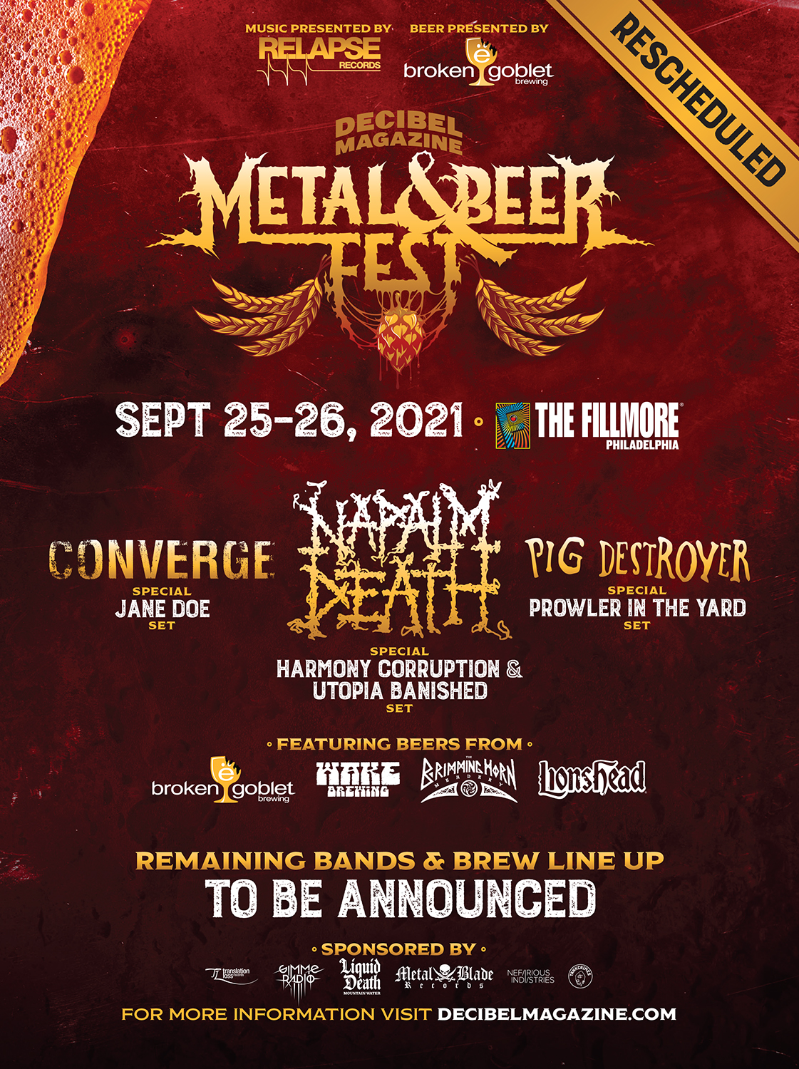 Decibel Magazine Metal & Beer Fest Philadelphia Tech Servis