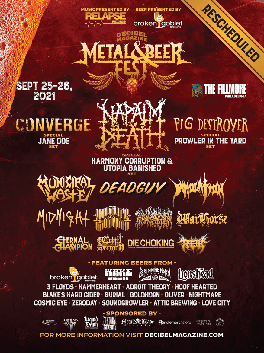 Decibel Magazine Metal & Beer Fest Philly 2021 Full Band and Brewery
