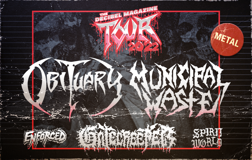 Announcing the Decibel Magazine Tour 2022 Featuring OBITUARY, MUNICIPAL