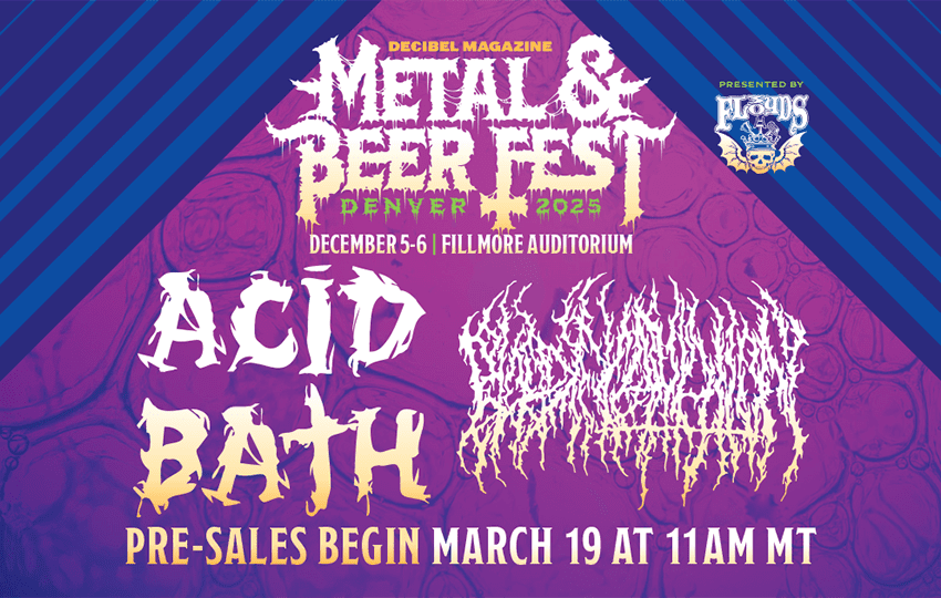 ACID BATH & BLOOD INCANTATION to headline Decibel Magazine Metal & Beer Fest: Denver on December 5-6, 2025!