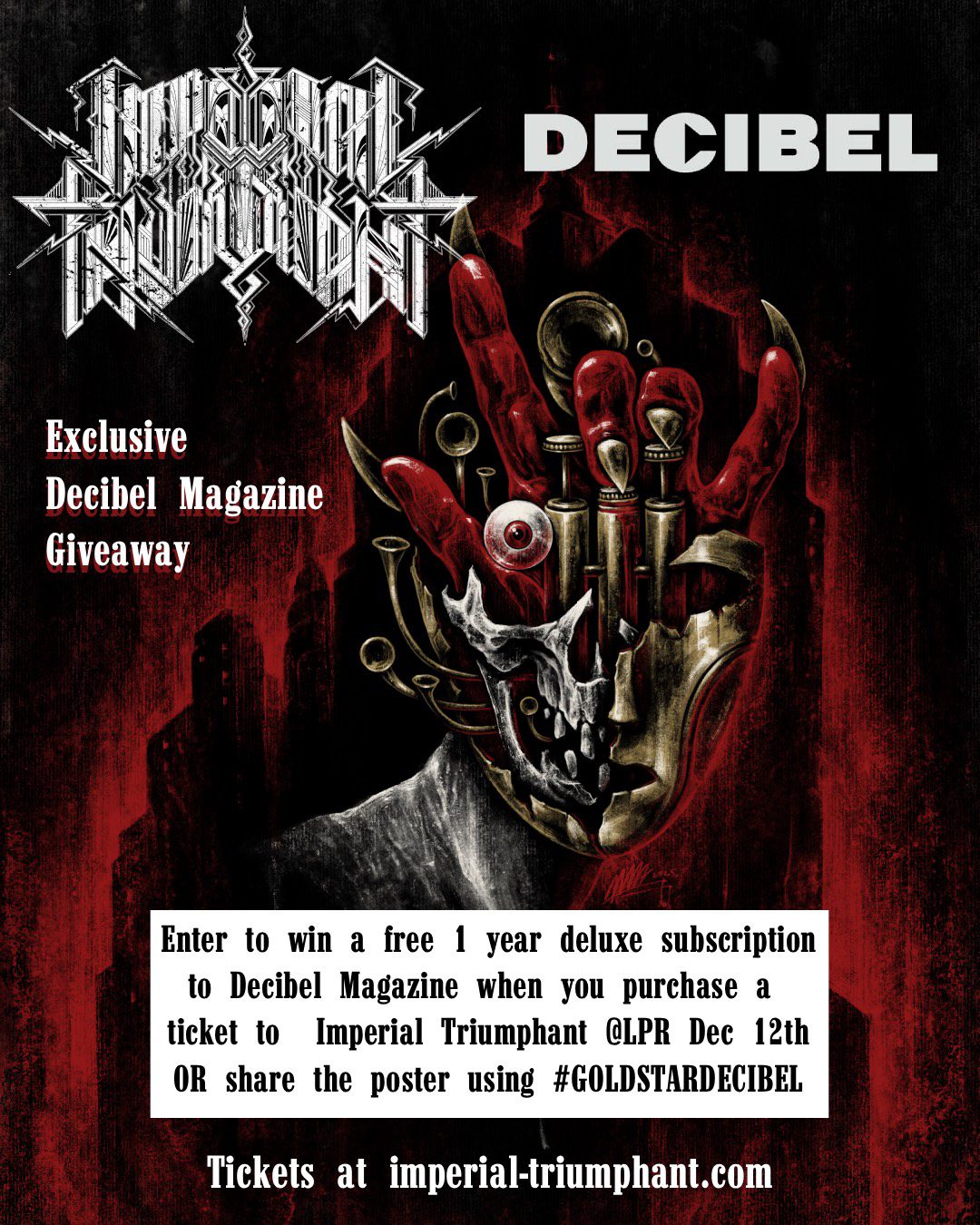 Contest: Buy a Ticket to Imperial Triumphant #39 s Jazz From Hell Festival Contest: Buy a Ticket to Imperial Triumphant #39 s Jazz From Hell Festival